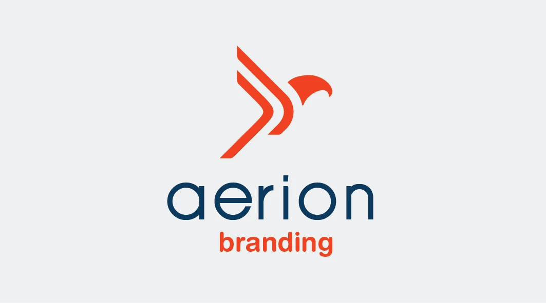 Aerion business card logo side