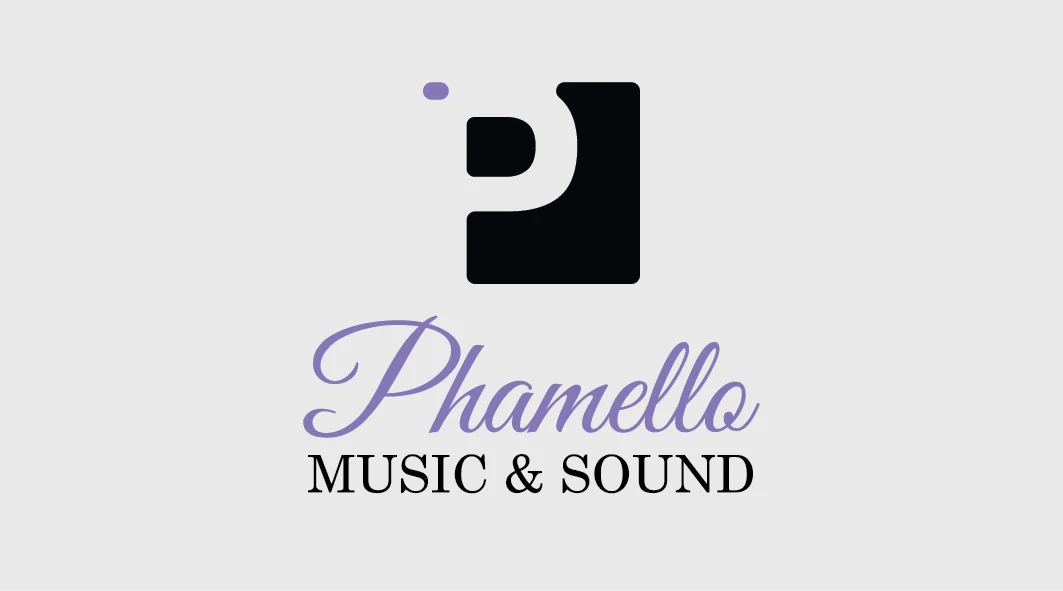 Phamello Music and Sound business card logo side